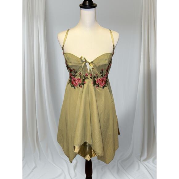 Dolls Kill “Sweet Sway” Whimsical Fairycore Mini Dress Tinkerbell Medium NWT - Picture 1 of 8